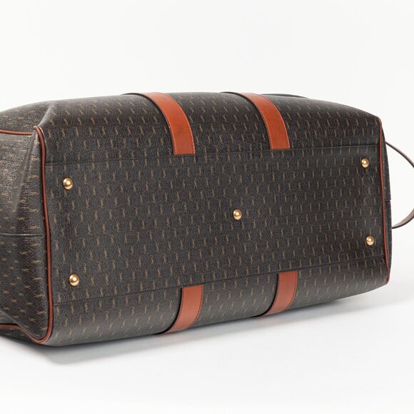 Saint Laurent Le Monogramme 72H Duffle Chestnut Cassandre Canvas & Leather Bag - Picture 4 of 16